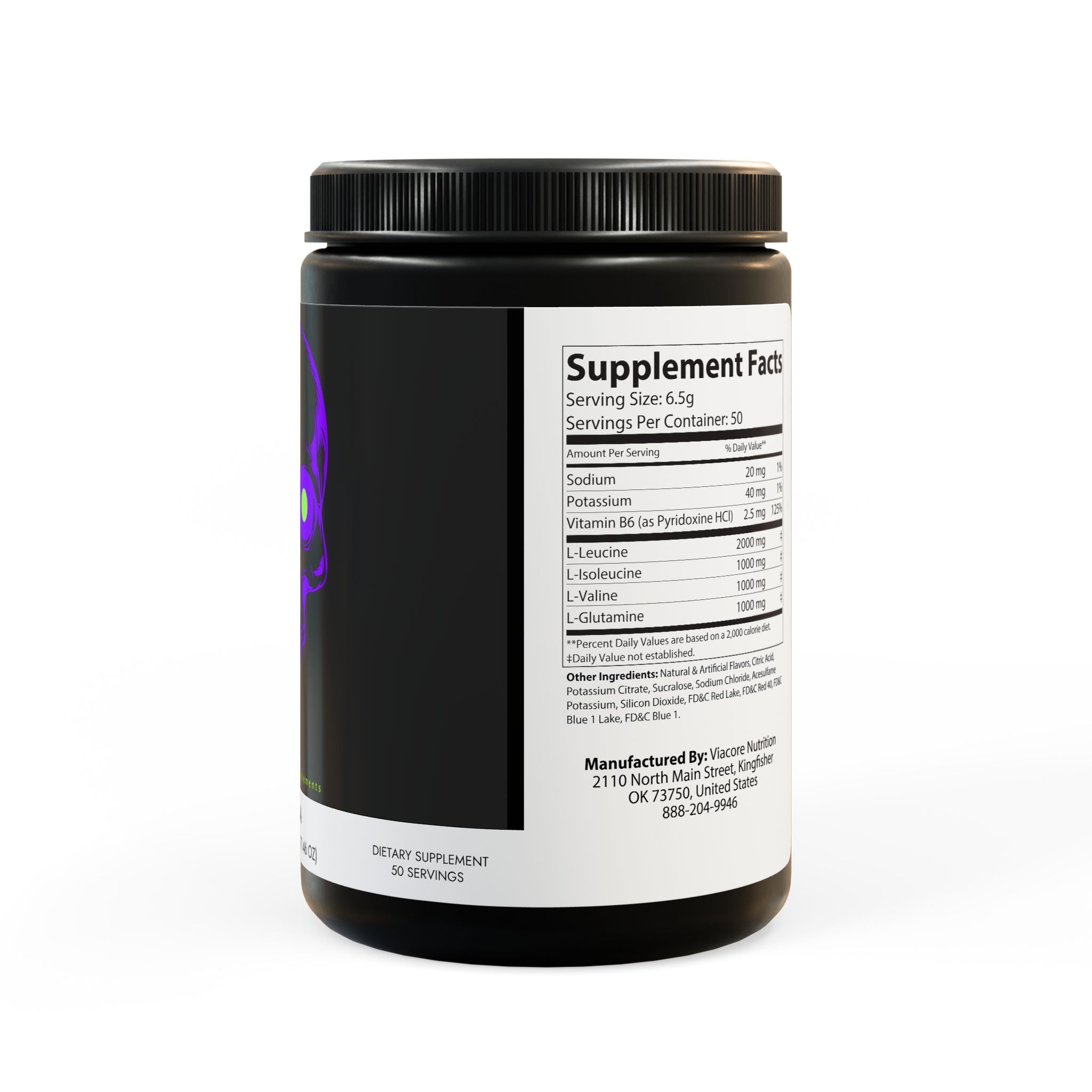 Collection of Pikoolz BCAA Supplement, Grape (325g, 11.46oz, 50 servings) in a gallery layout