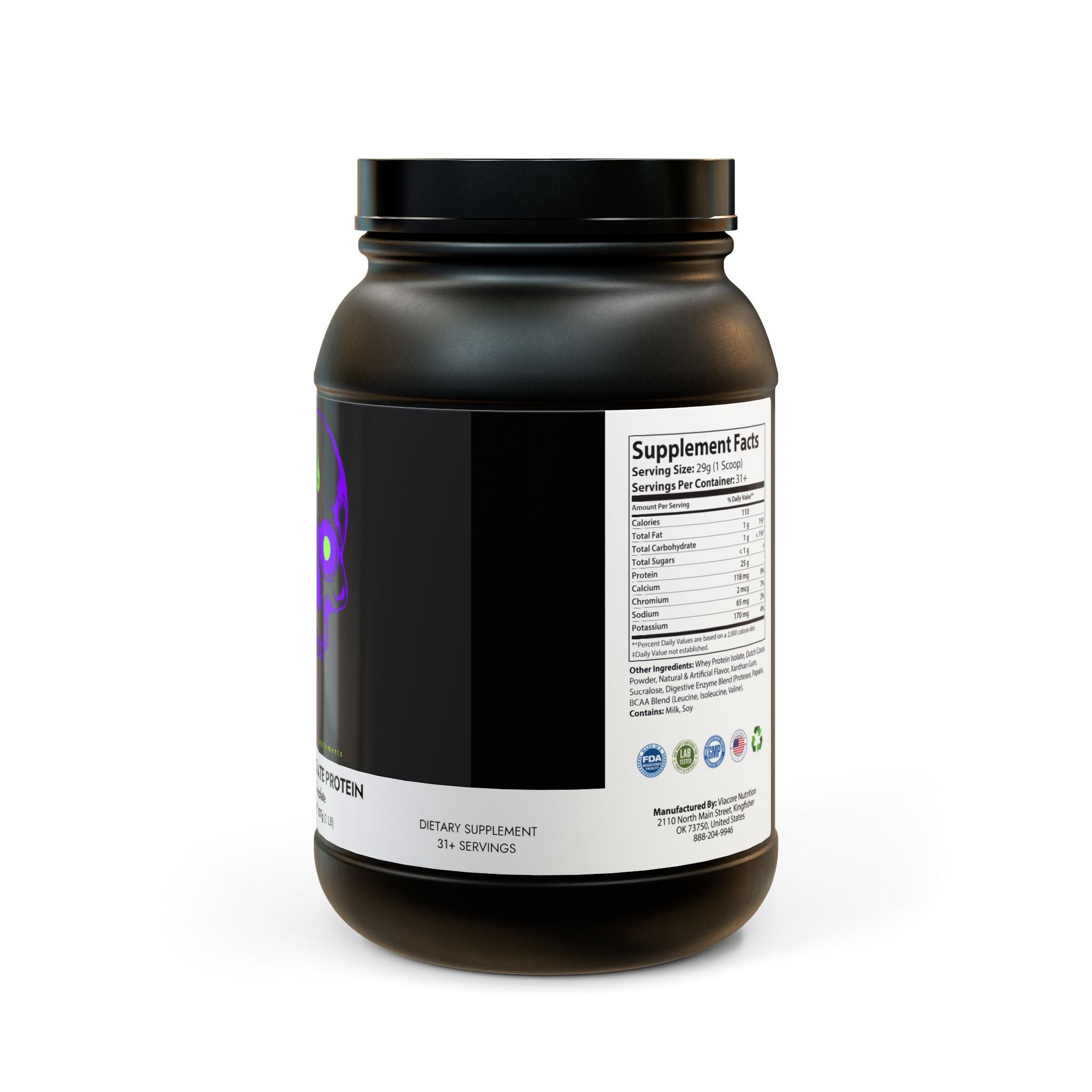 Collection of Pikoolz Whey Isolate Protein Supplement (907g, 2lb) in a gallery layout