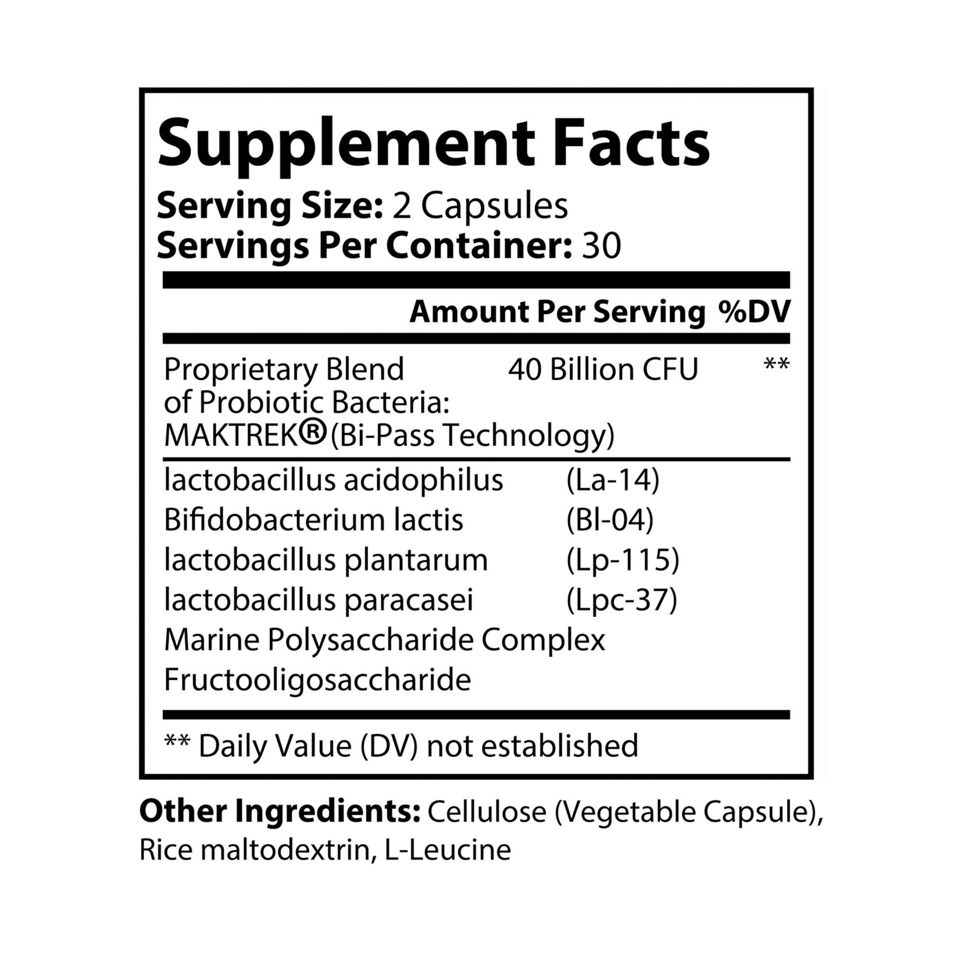 Pikoolz Probiotics Supplement (60 Capsules)