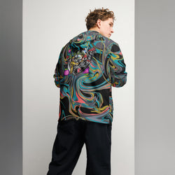 Collection of Original Hand Drawn Artwork Men’s windbreaker in a gallery layout