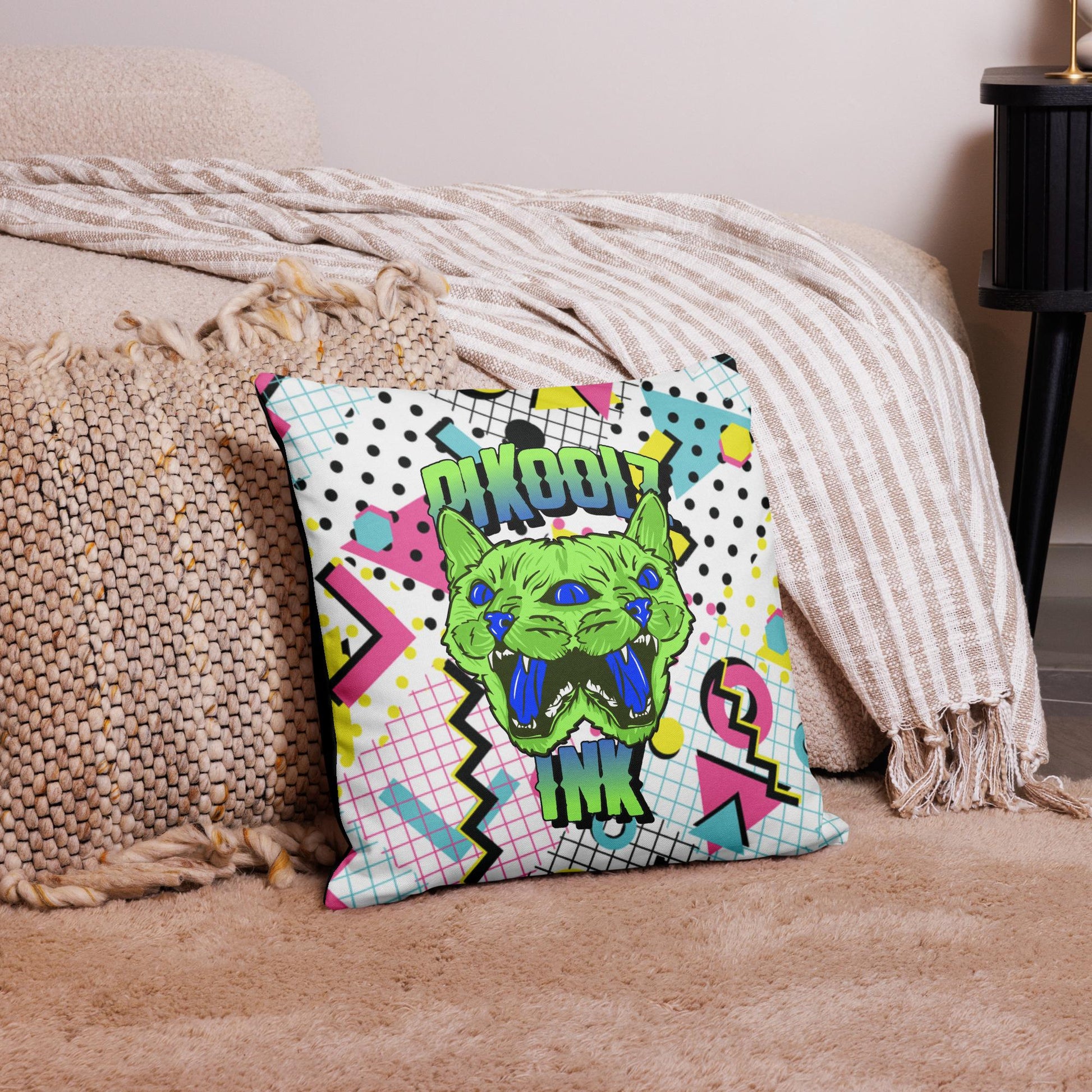 Trippin Kitty Premium Pillow