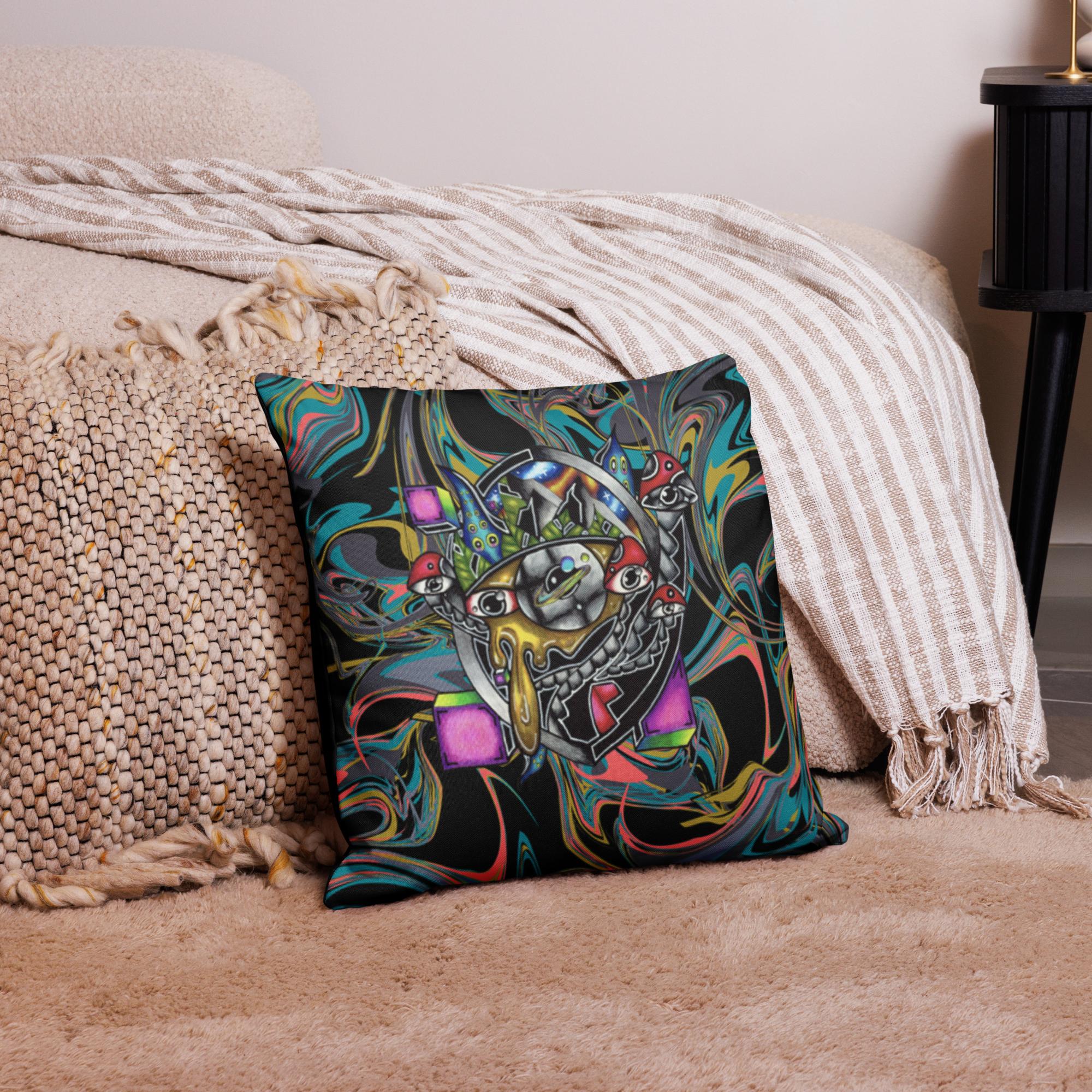 Collection of Original Hand Drawn Artwork Premium Pillow in a gallery layout