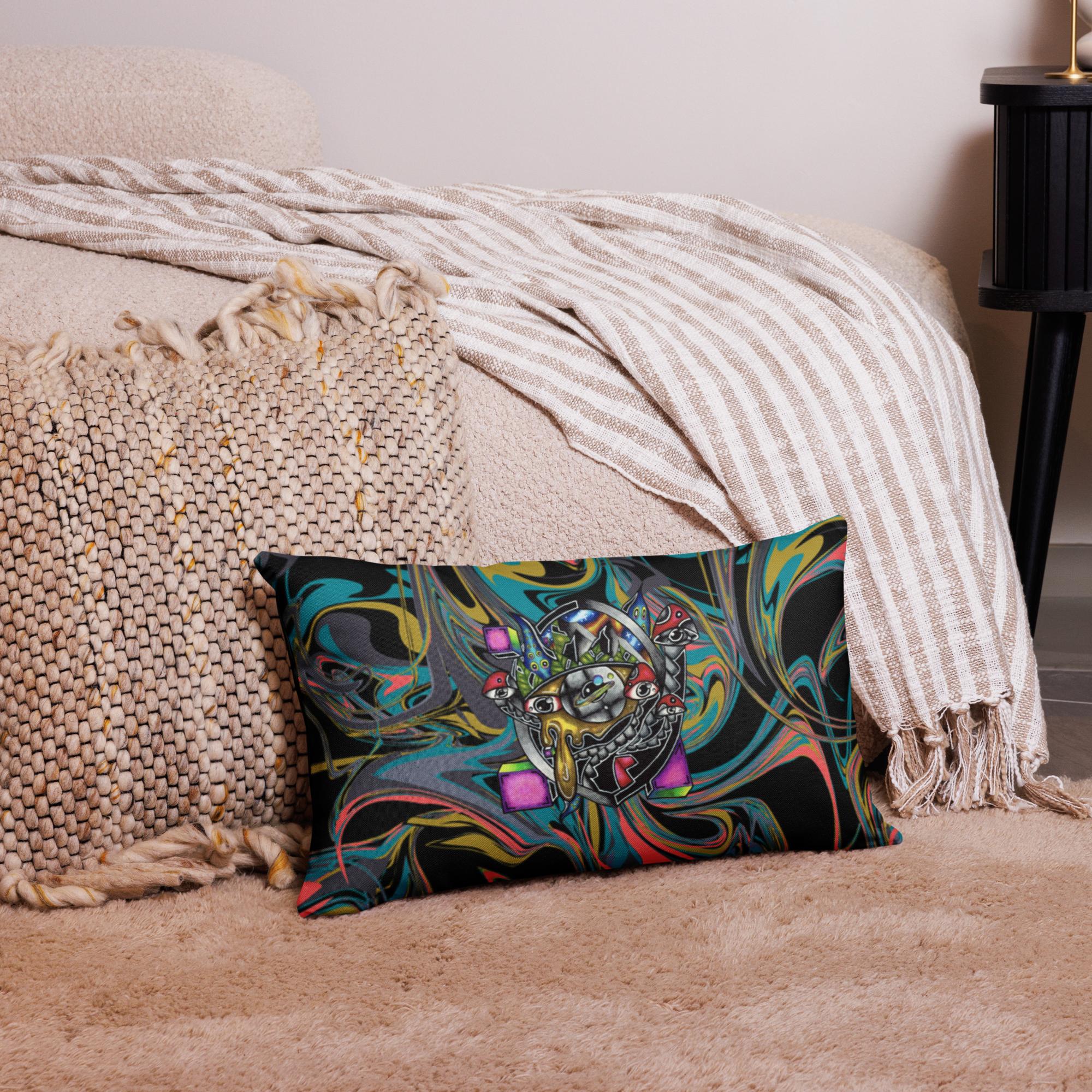 Collection of Original Hand Drawn Artwork Premium Pillow in a gallery layout