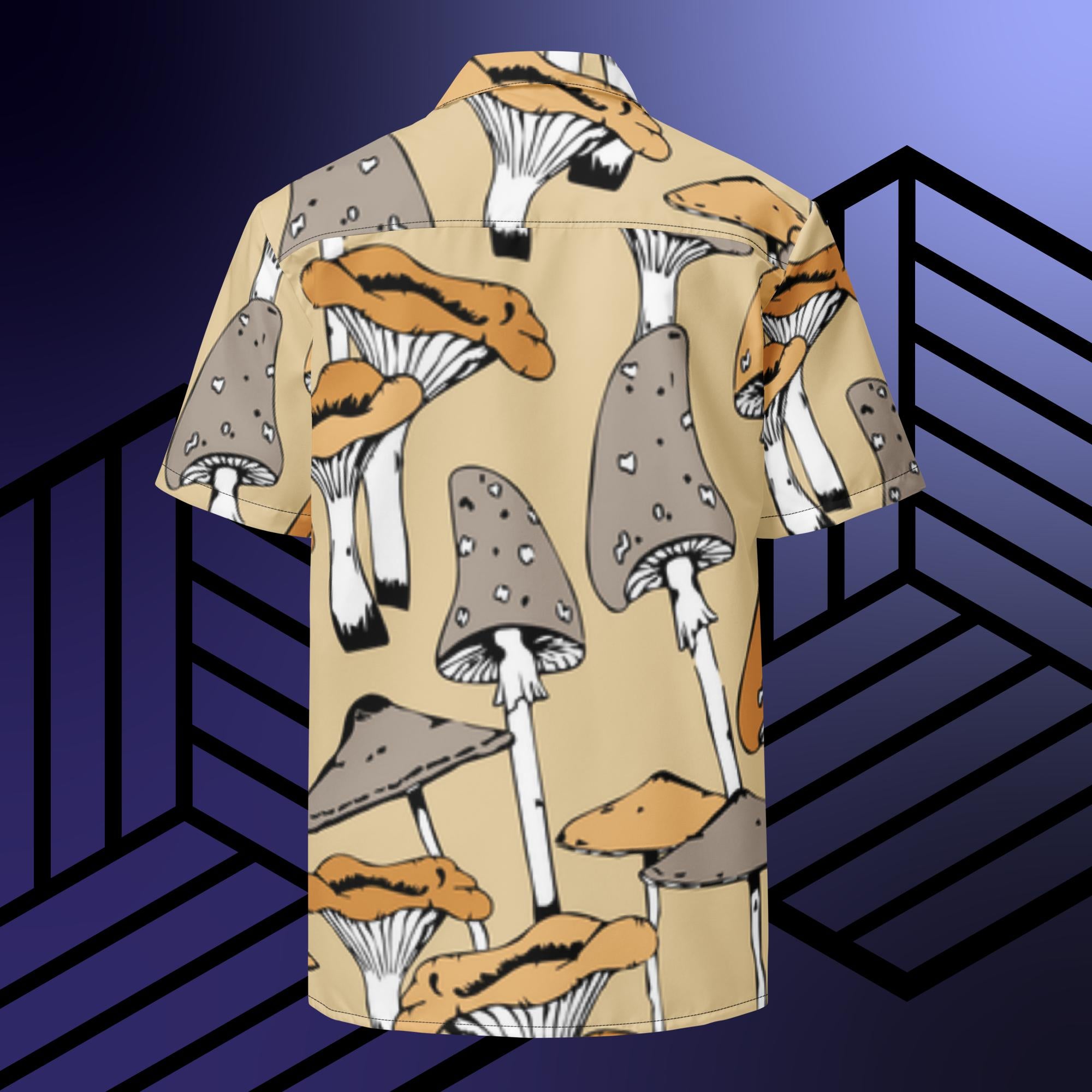 Collection of Third Eye Owl Unisex button shirt in a gallery layout