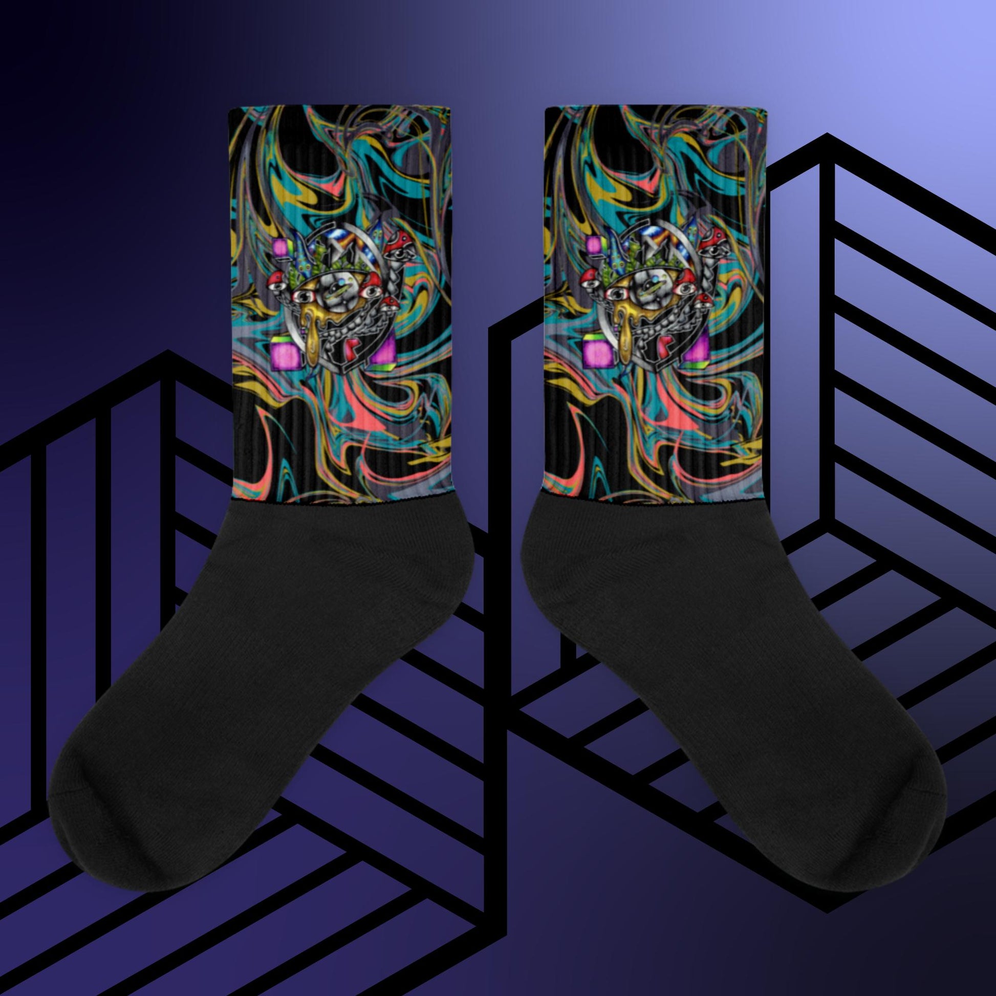 Original Hand Drawn Artwork Socks