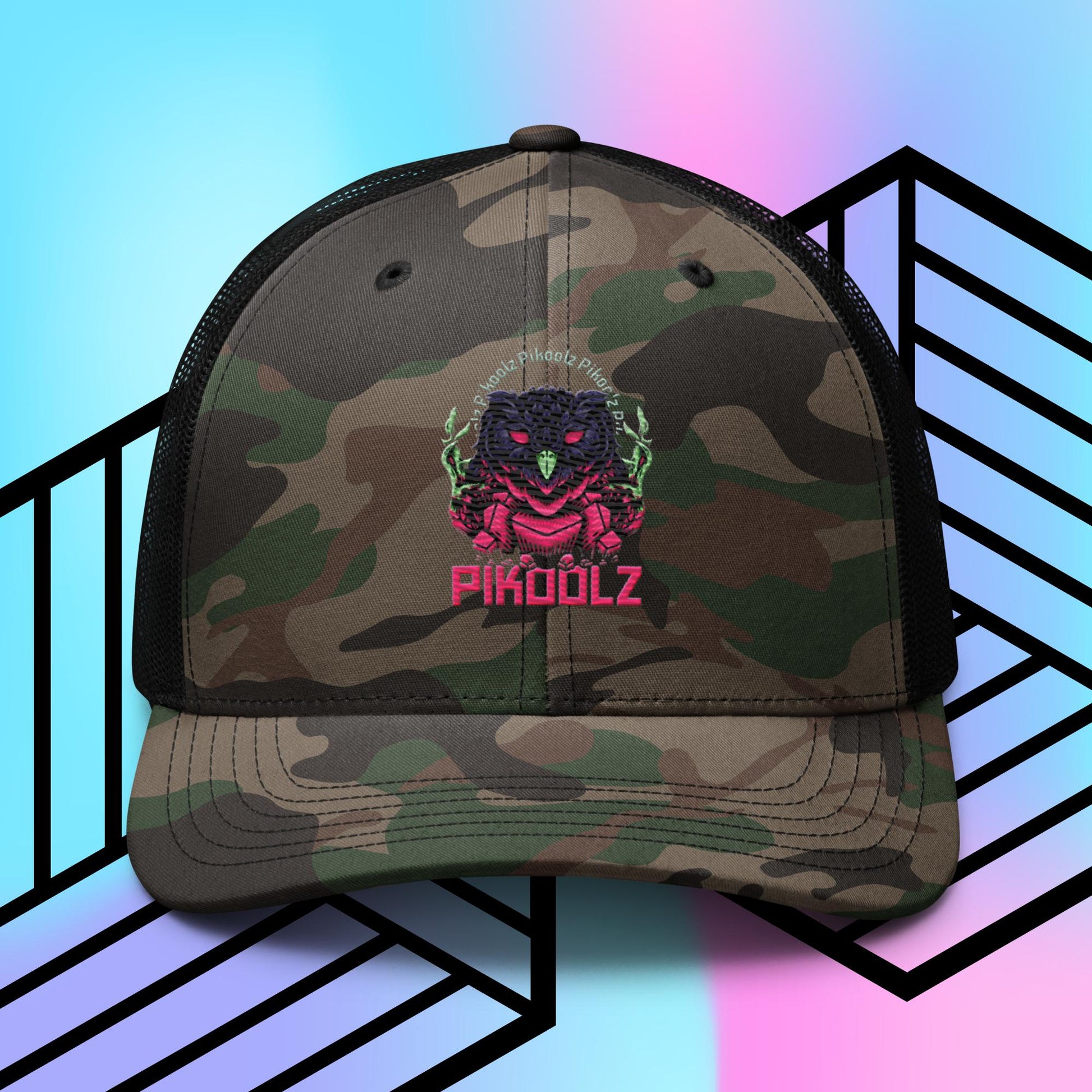 Owl Camouflage trucker hat