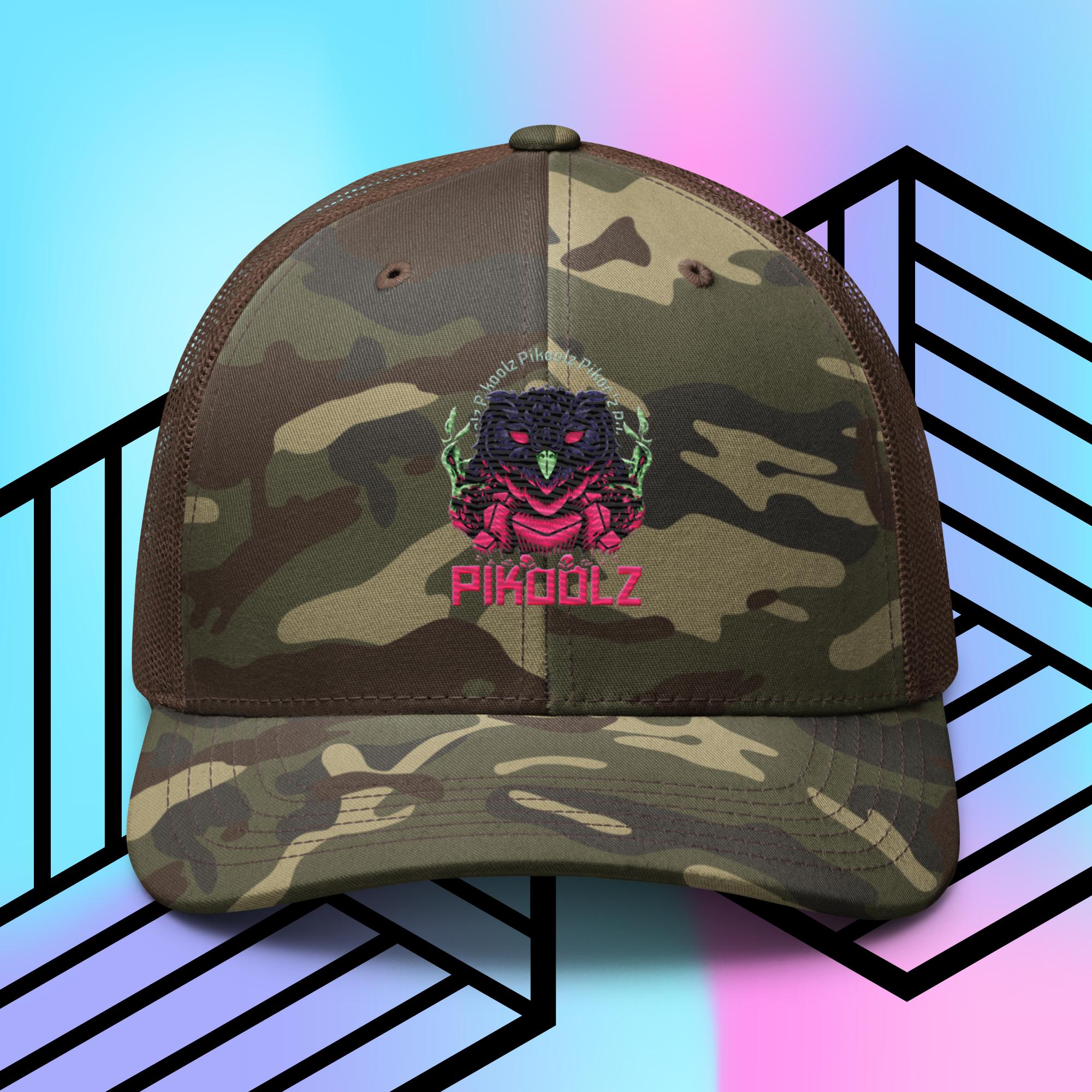 Collection of Owl Camouflage trucker hat in a gallery layout