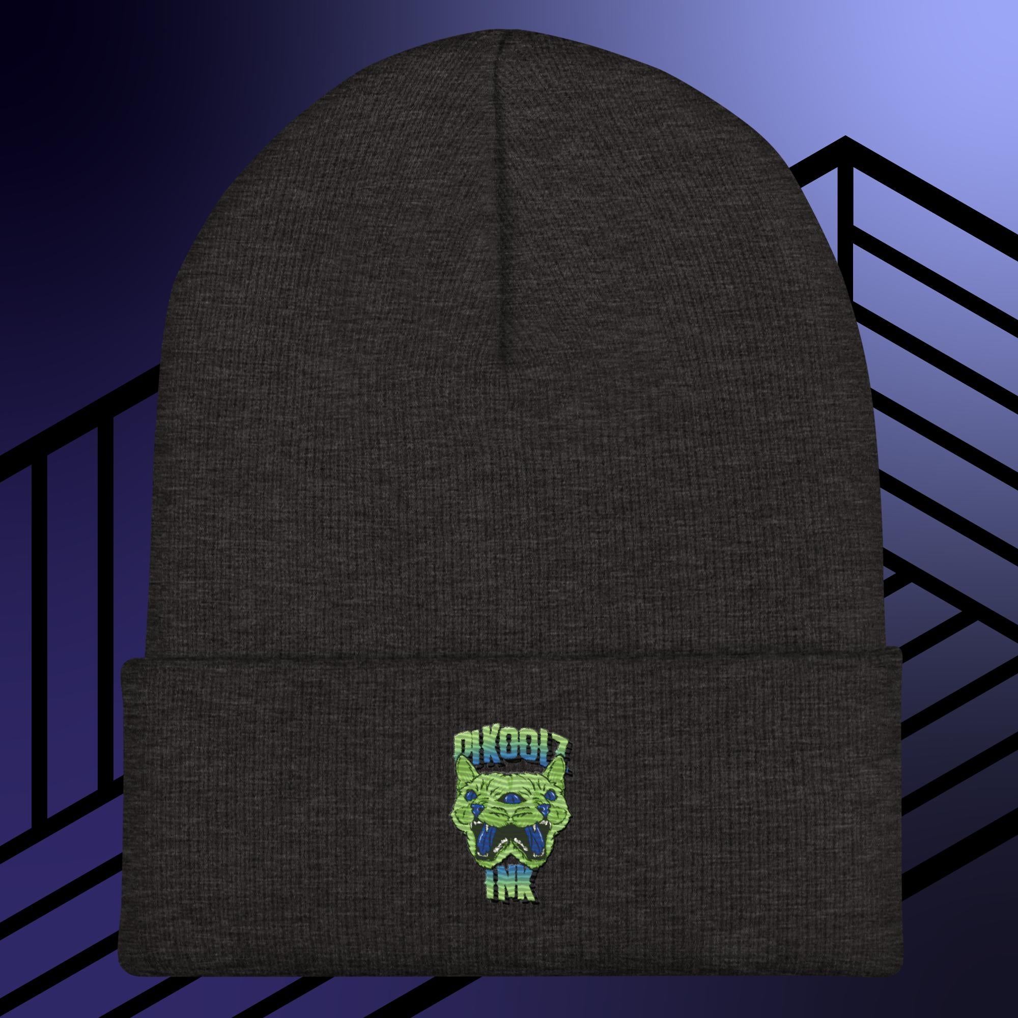 Collection of Trippin Kitty Cuffed Beanie in a gallery layout