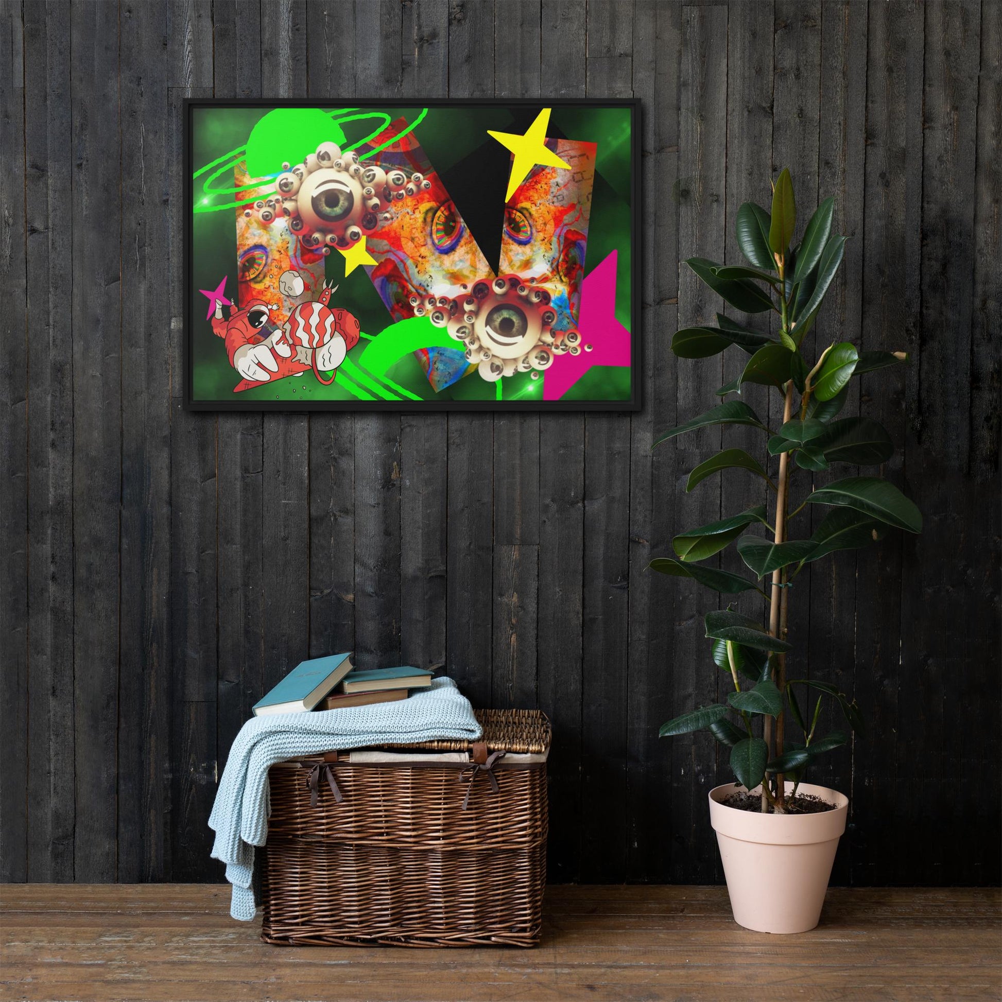 Original Digital Artwork Framed canvas