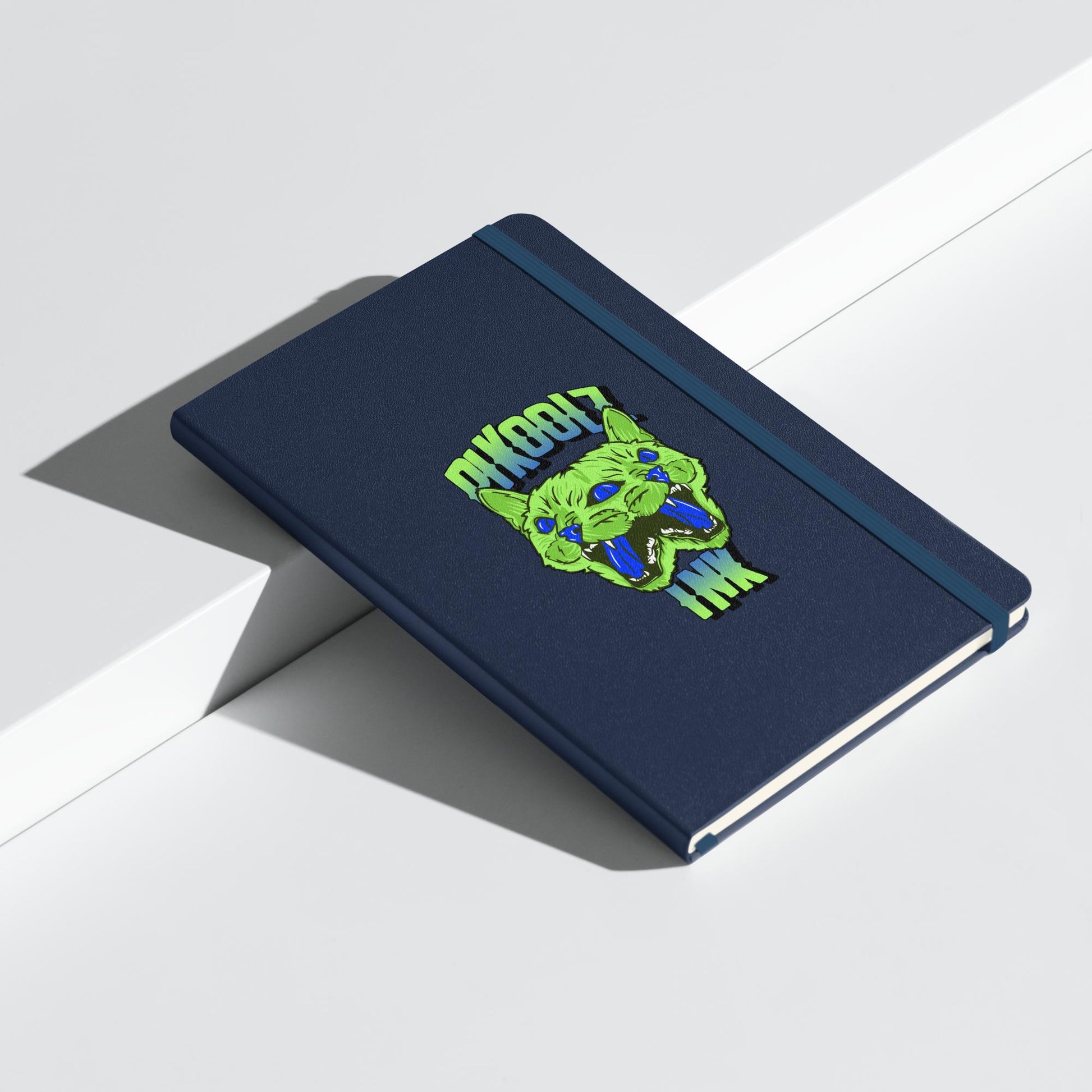 Trippin Kitty Hardcover bound notebook