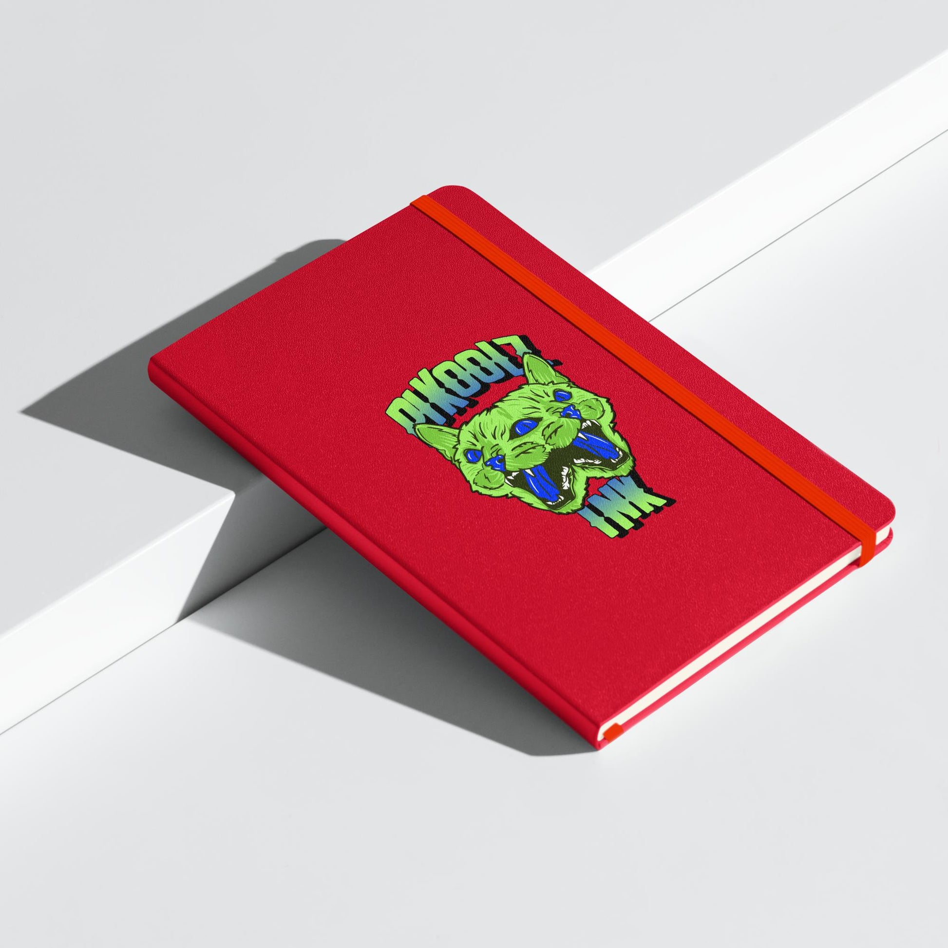 Trippin Kitty Hardcover bound notebook