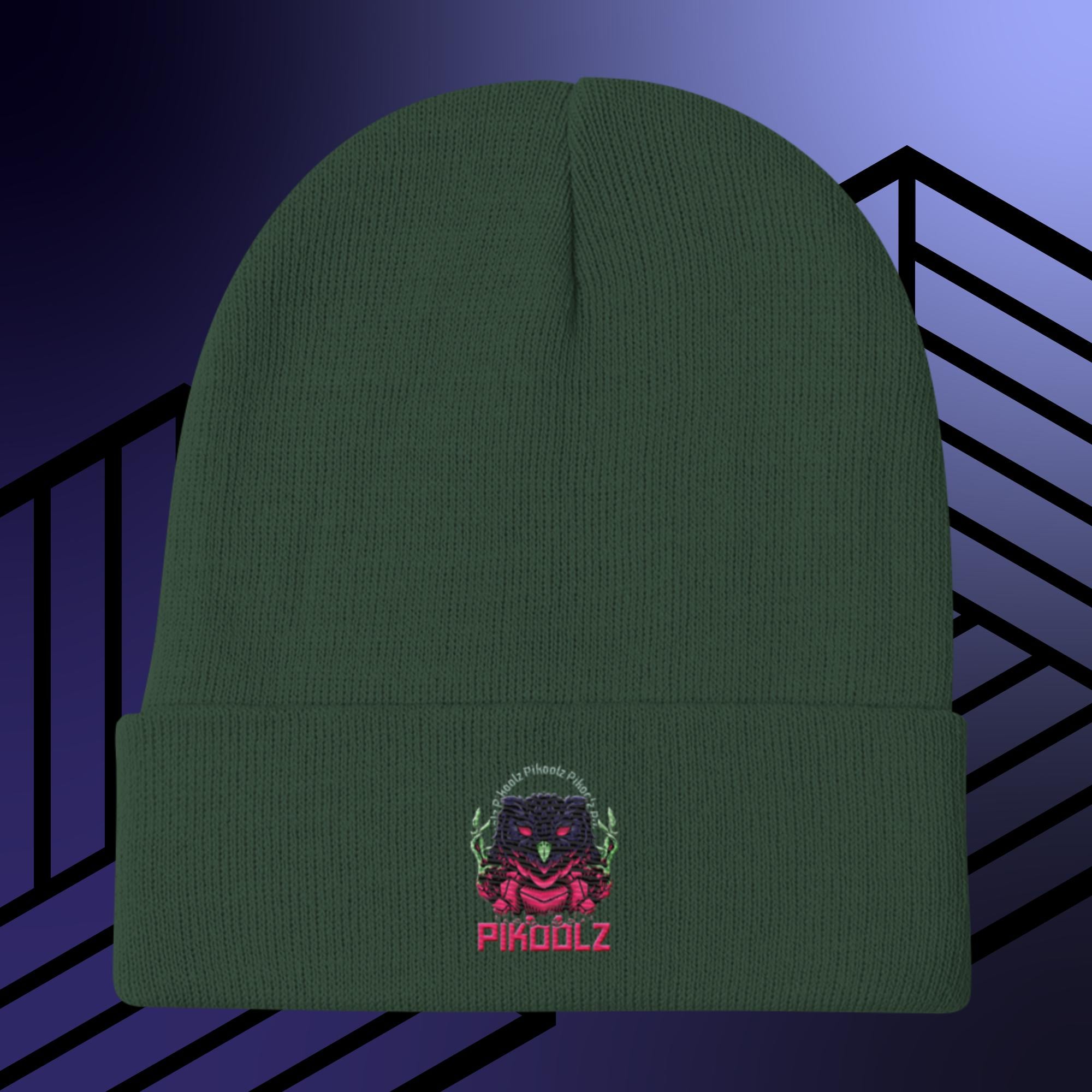 Collection of Owl Embroidered Beanie in a gallery layout