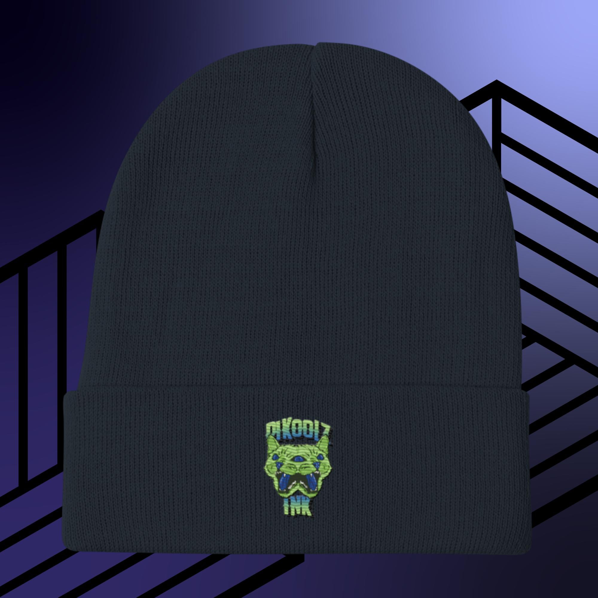 Collection of Trippin Kitty Embroidered Beanie in a gallery layout