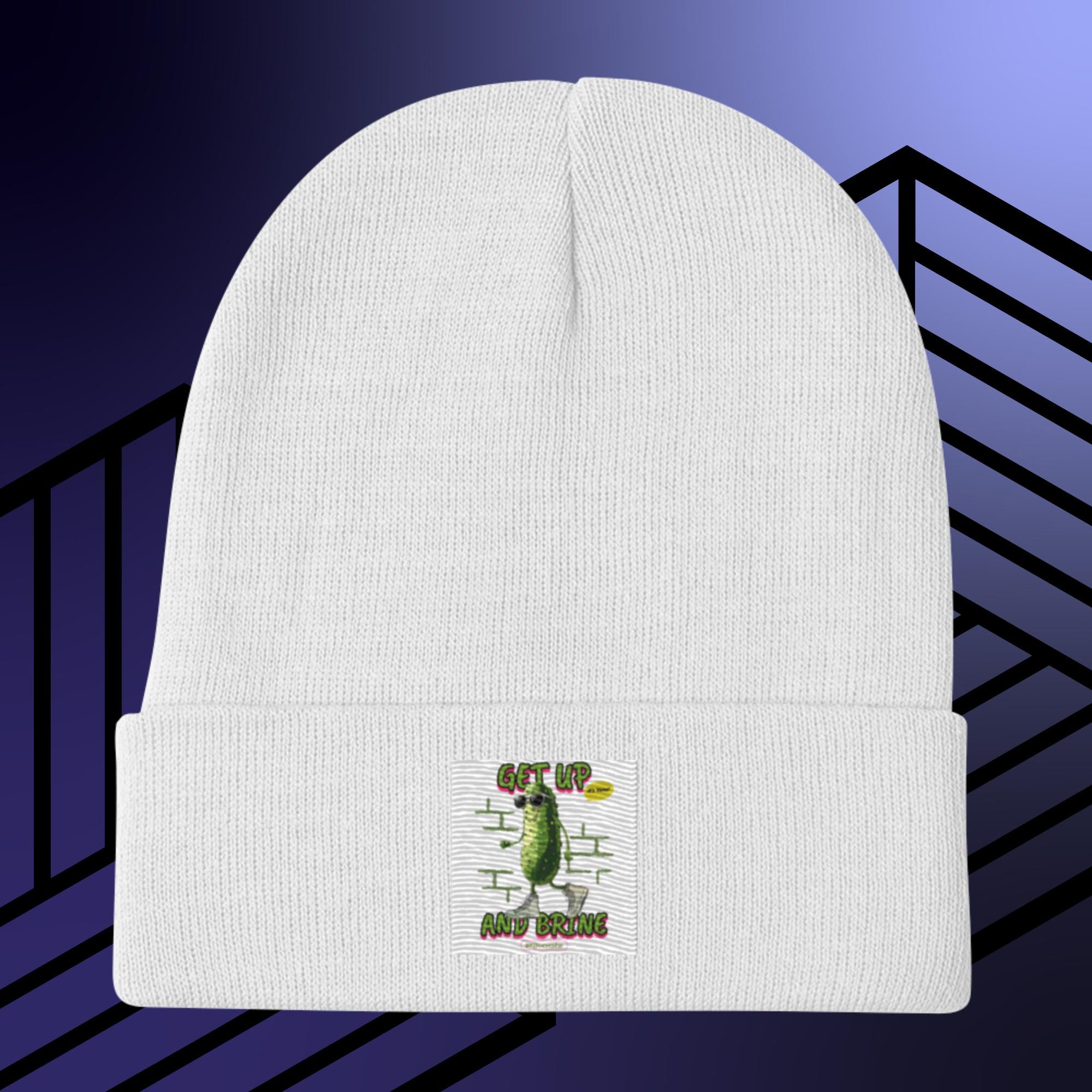 Collection of Get Up and Brine Embroidered Beanie in a gallery layout