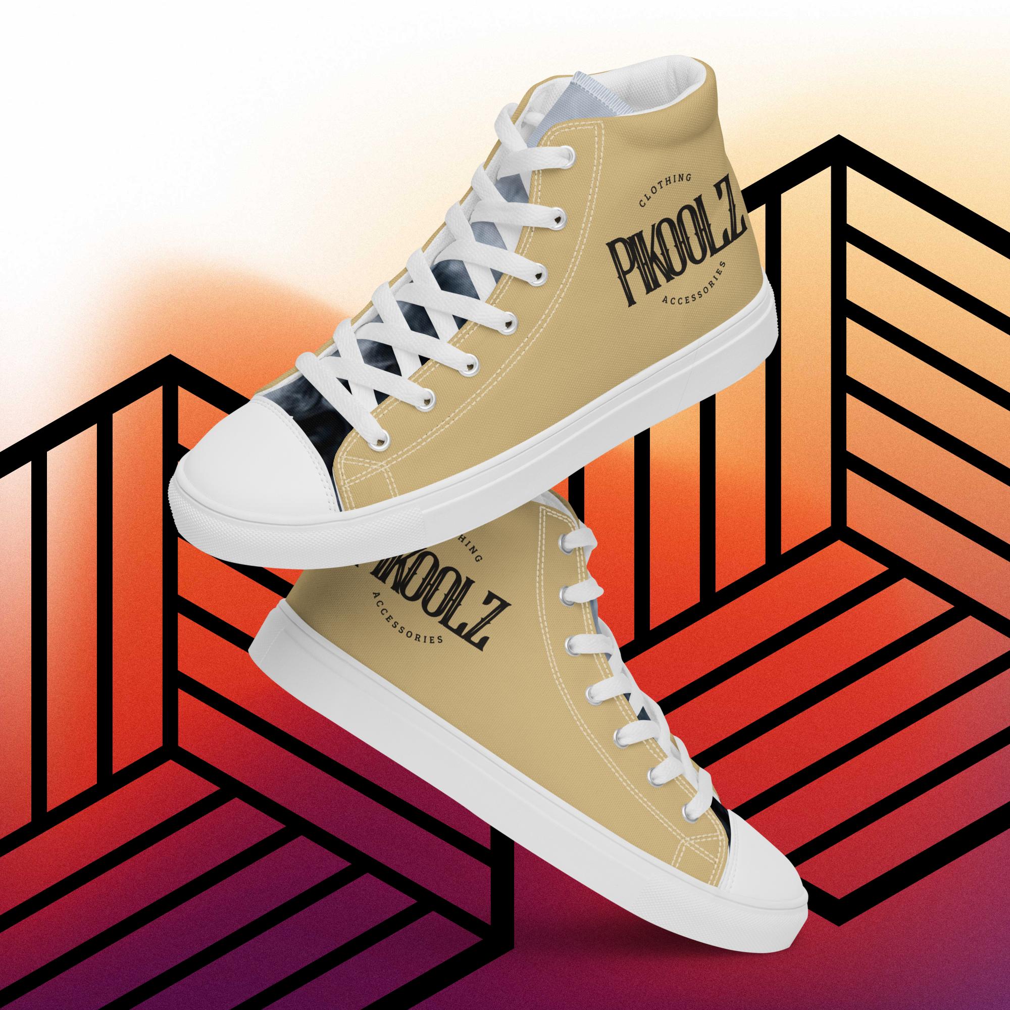 Collection of Pikoolz Men’s high top canvas shoes in a gallery layout