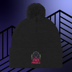 Collection of Owl Pom-Pom Beanie in a gallery layout