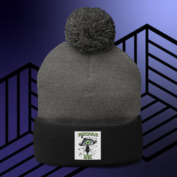 Collection of Don't Blink Pom-Pom Beanie in a gallery layout