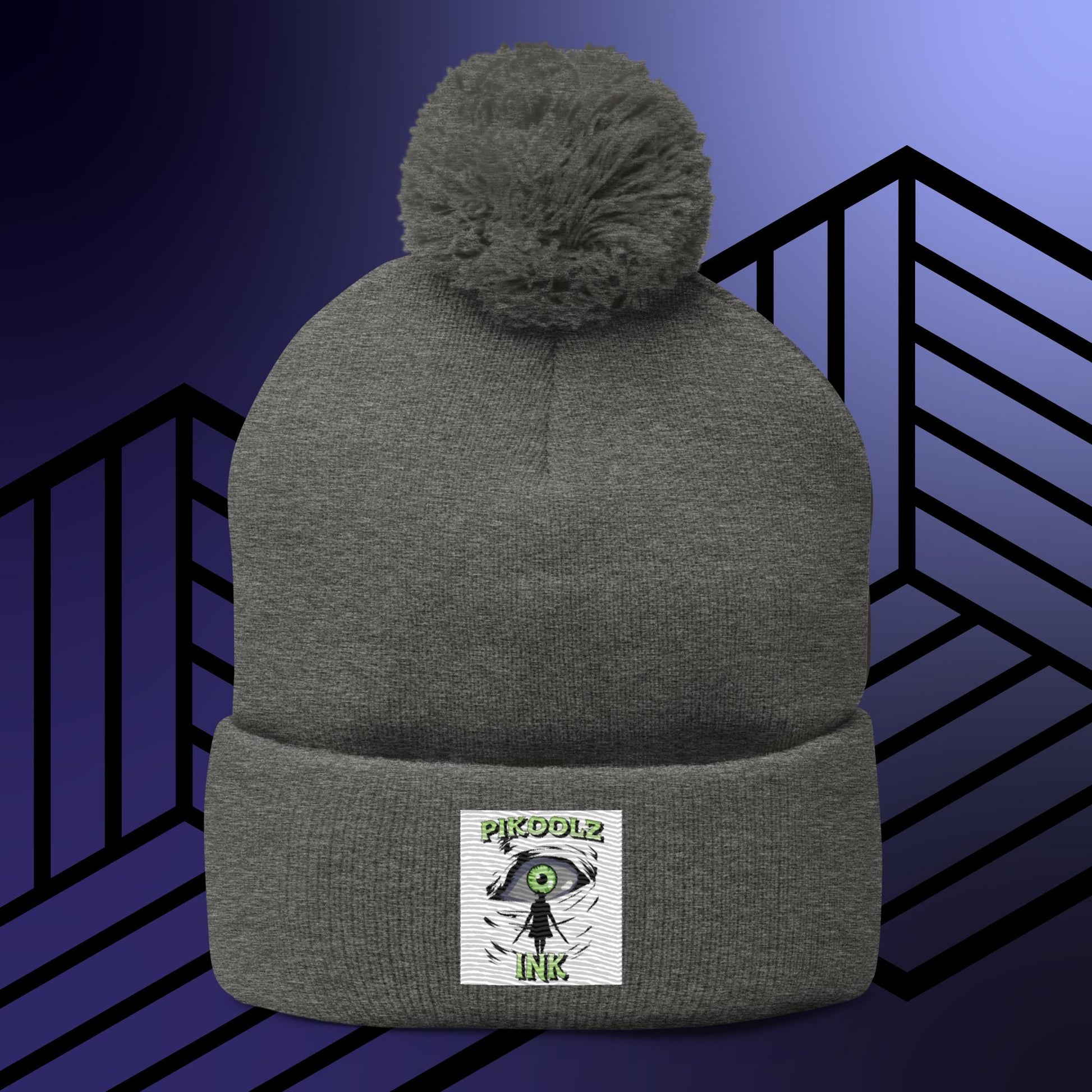 Don't Blink Pom-Pom Beanie