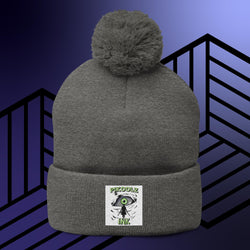 Collection of Don't Blink Pom-Pom Beanie in a gallery layout