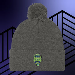 Collection of Trippin Kitty Pom-Pom Beanie in a gallery layout