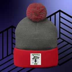 Collection of Don't Blink Pom-Pom Beanie in a gallery layout