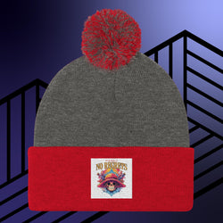 Collection of No Regrets Pom-Pom Beanie in a gallery layout