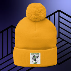 Collection of Don't Blink Pom-Pom Beanie in a gallery layout