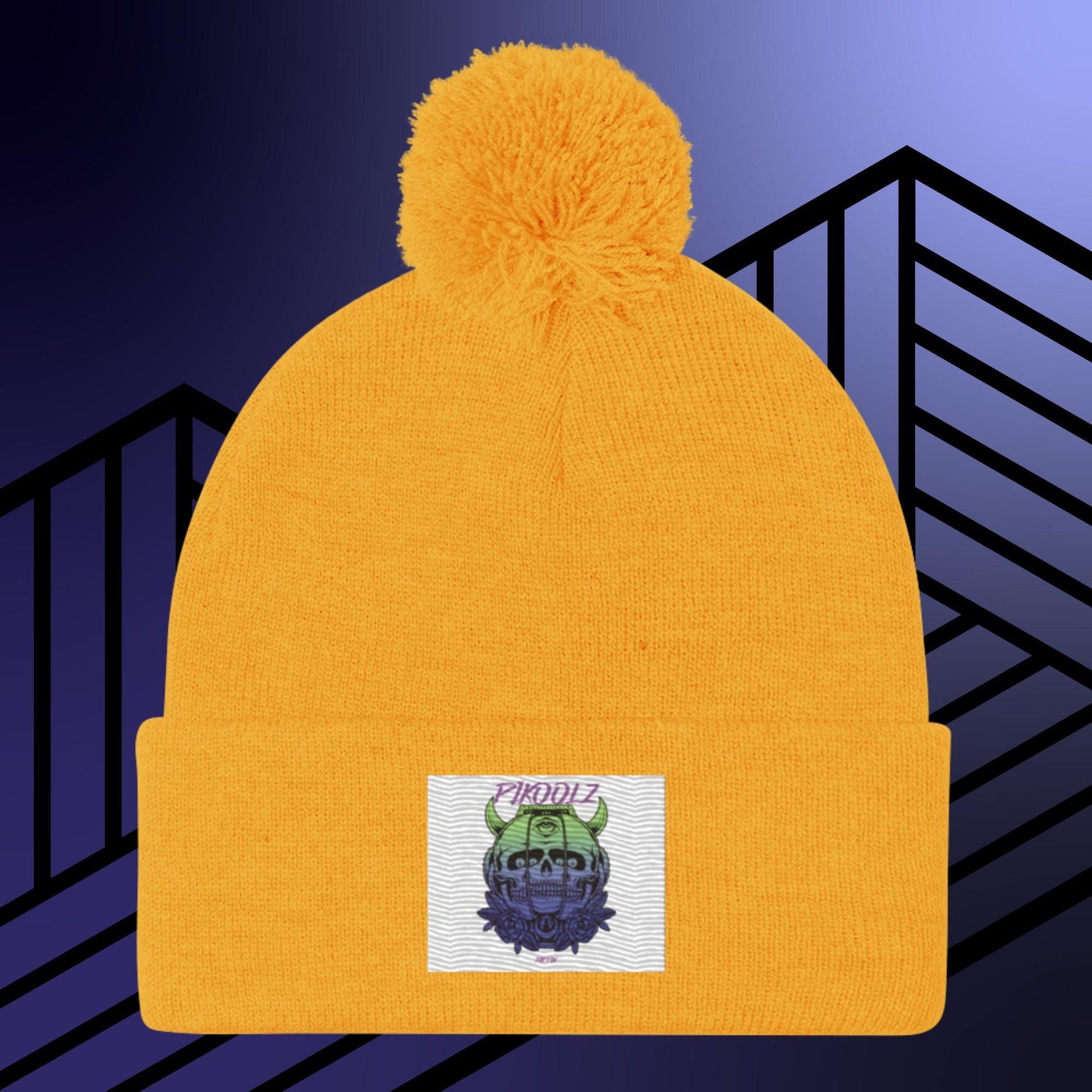 Trippin Pom-Pom Beanie