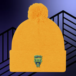 Collection of Trippin Kitty Pom-Pom Beanie in a gallery layout