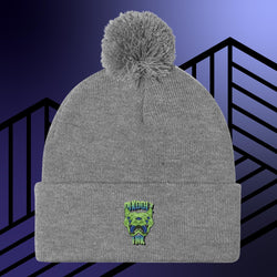 Collection of Trippin Kitty Pom-Pom Beanie in a gallery layout