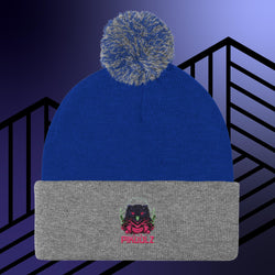 Collection of Owl Pom-Pom Beanie in a gallery layout