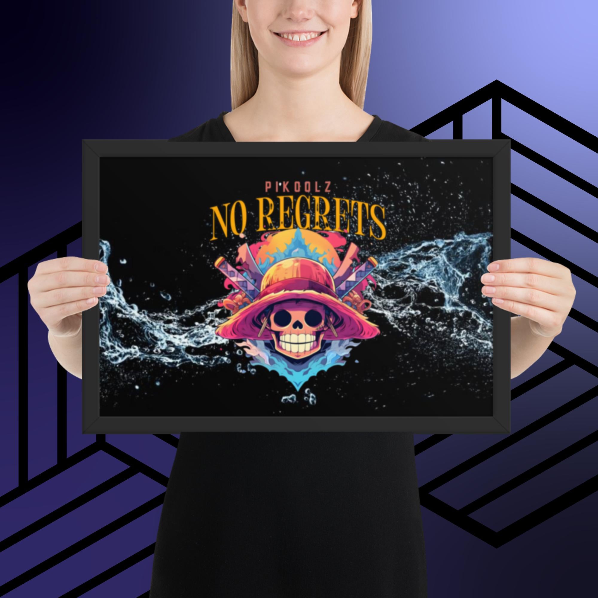 Collection of No Regrets Framed photo paper poster in a gallery layout