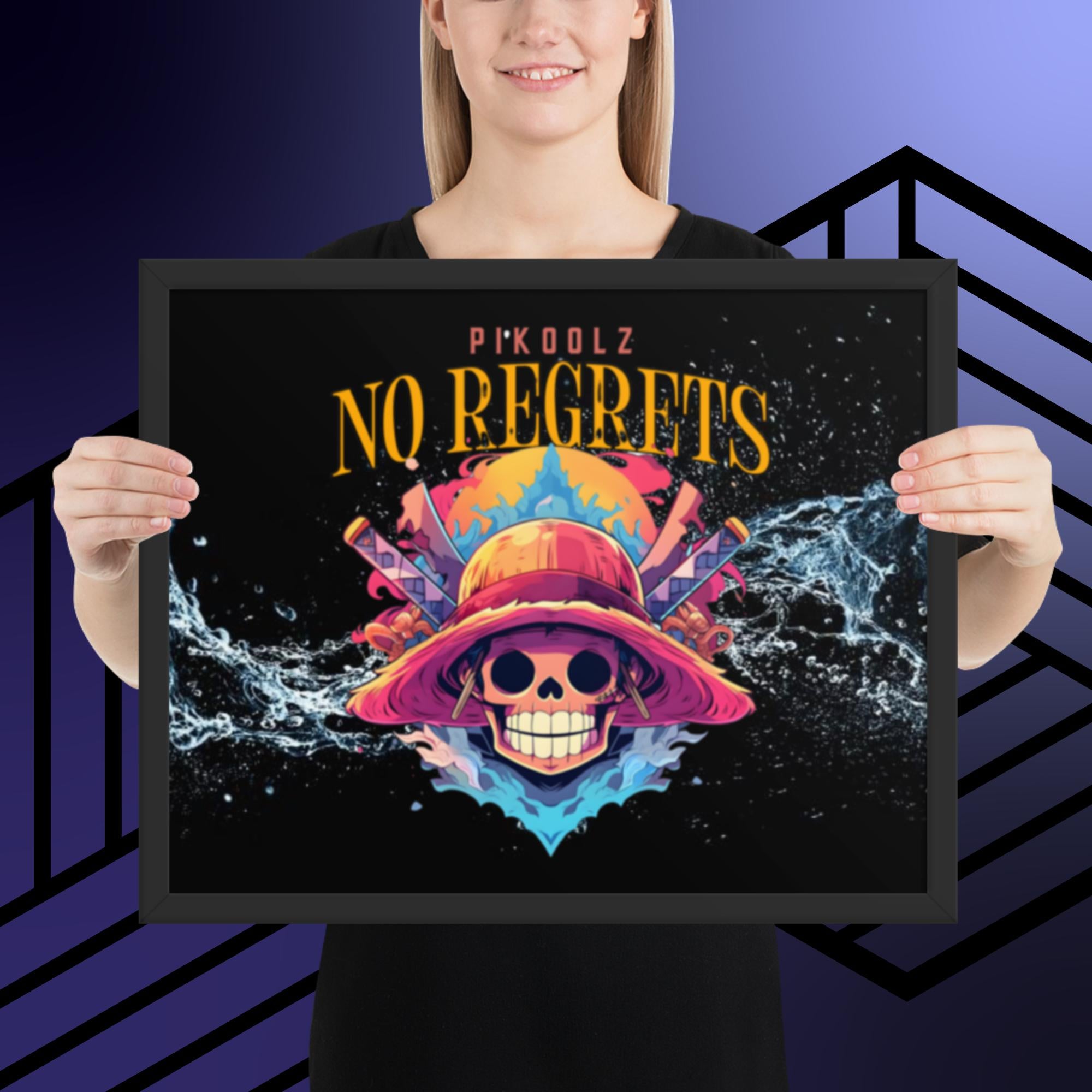 Collection of No Regrets Framed photo paper poster in a gallery layout