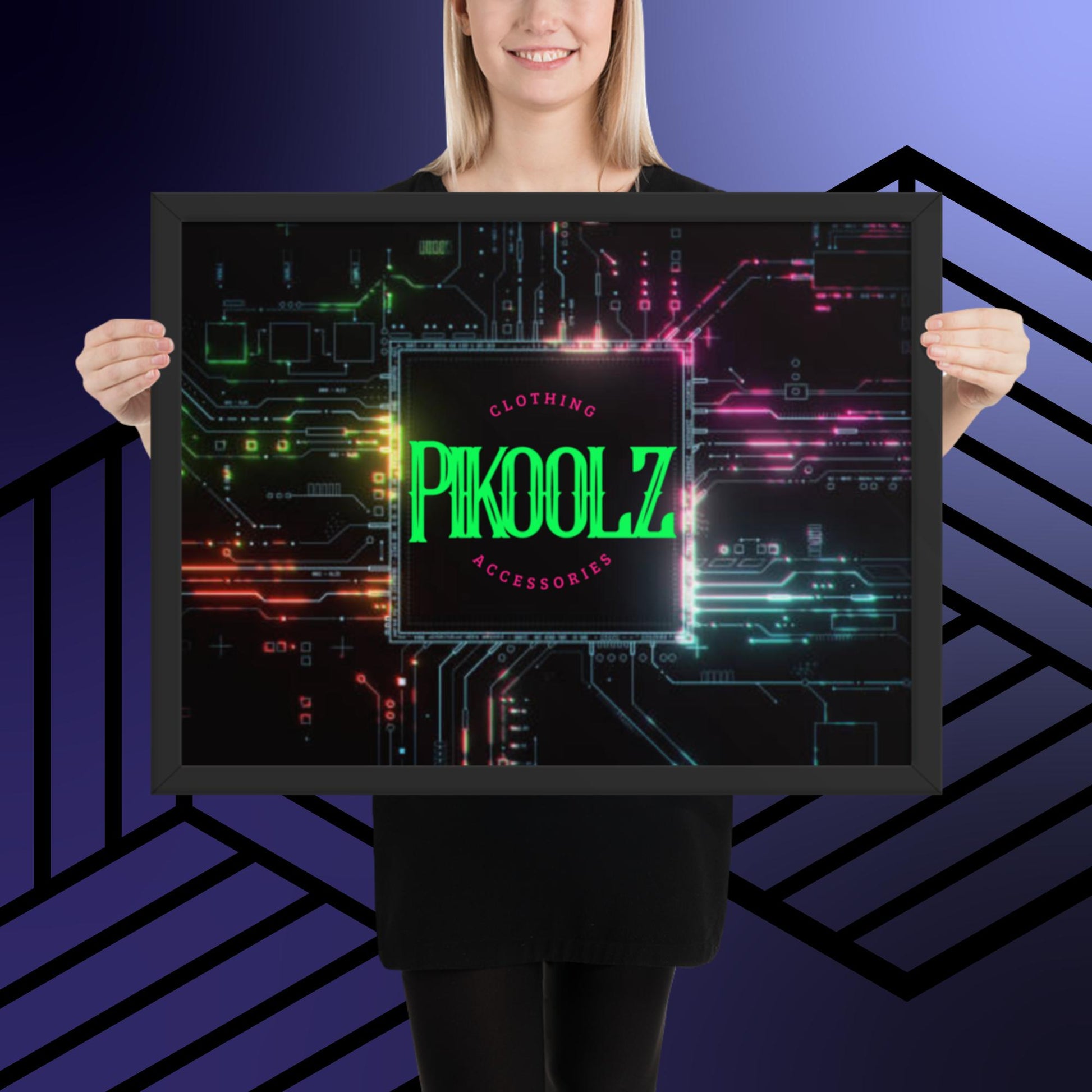 Pikoolz Framed photo paper poster