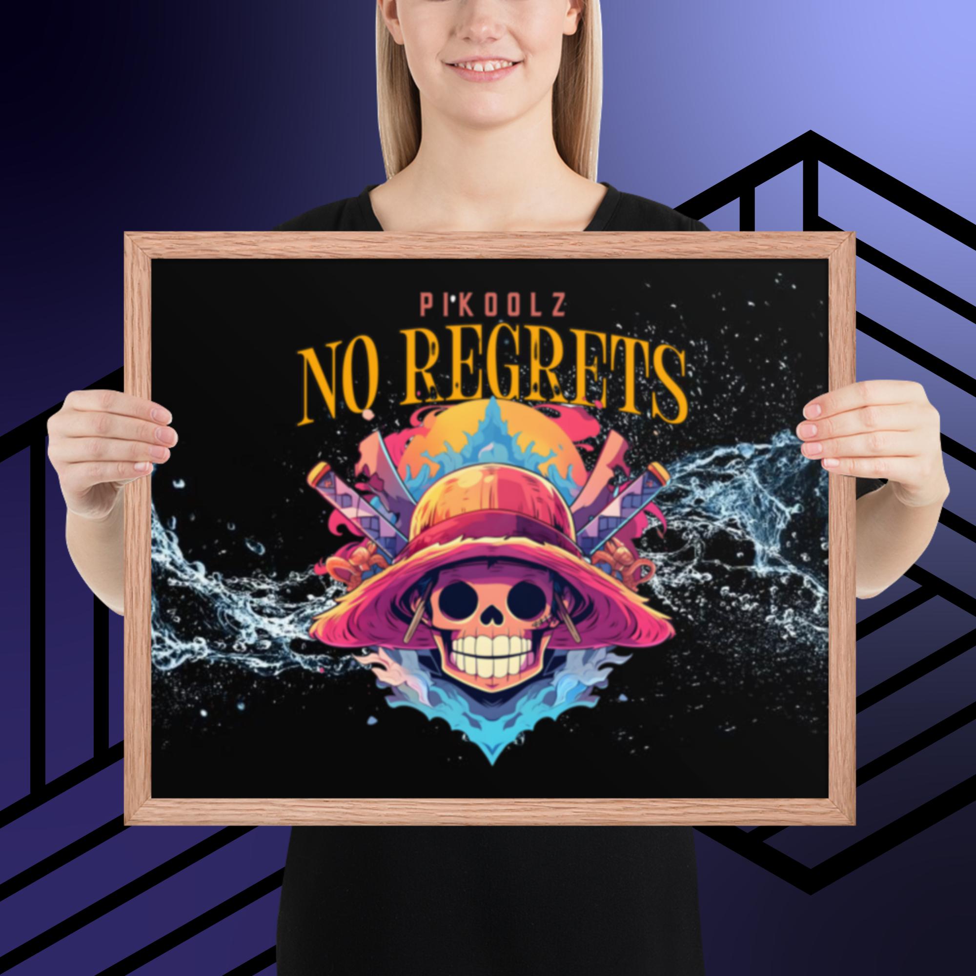 Collection of No Regrets Framed photo paper poster in a gallery layout