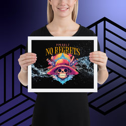 Collection of No Regrets Framed photo paper poster in a gallery layout