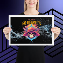 Collection of No Regrets Framed photo paper poster in a gallery layout