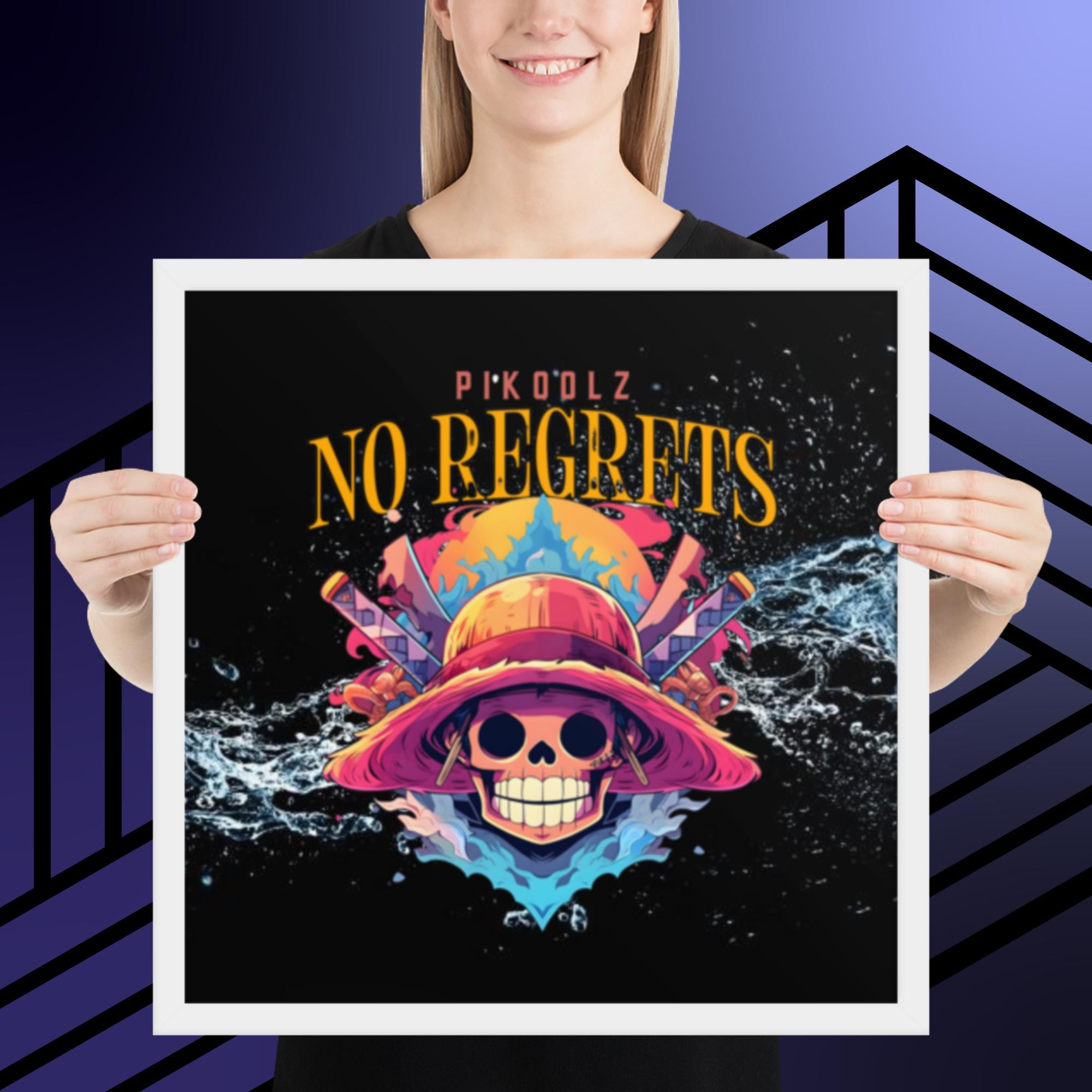 Collection of No Regrets Framed photo paper poster in a gallery layout