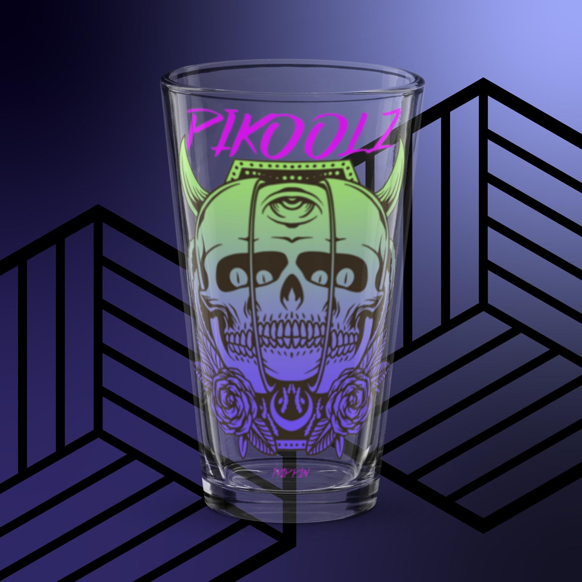 Trippin Shaker pint glass