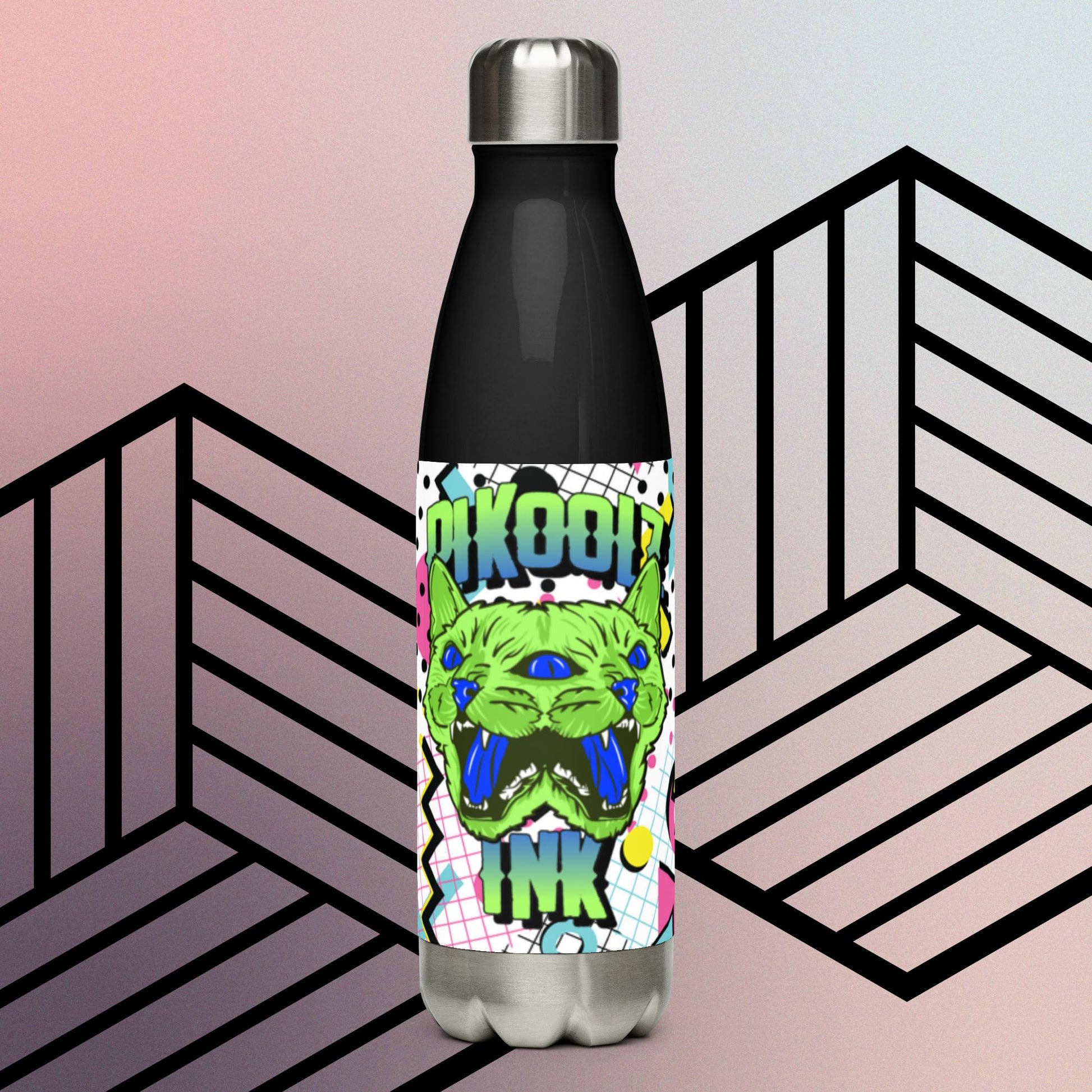 Trippin Kitty Stainless steel water bottle