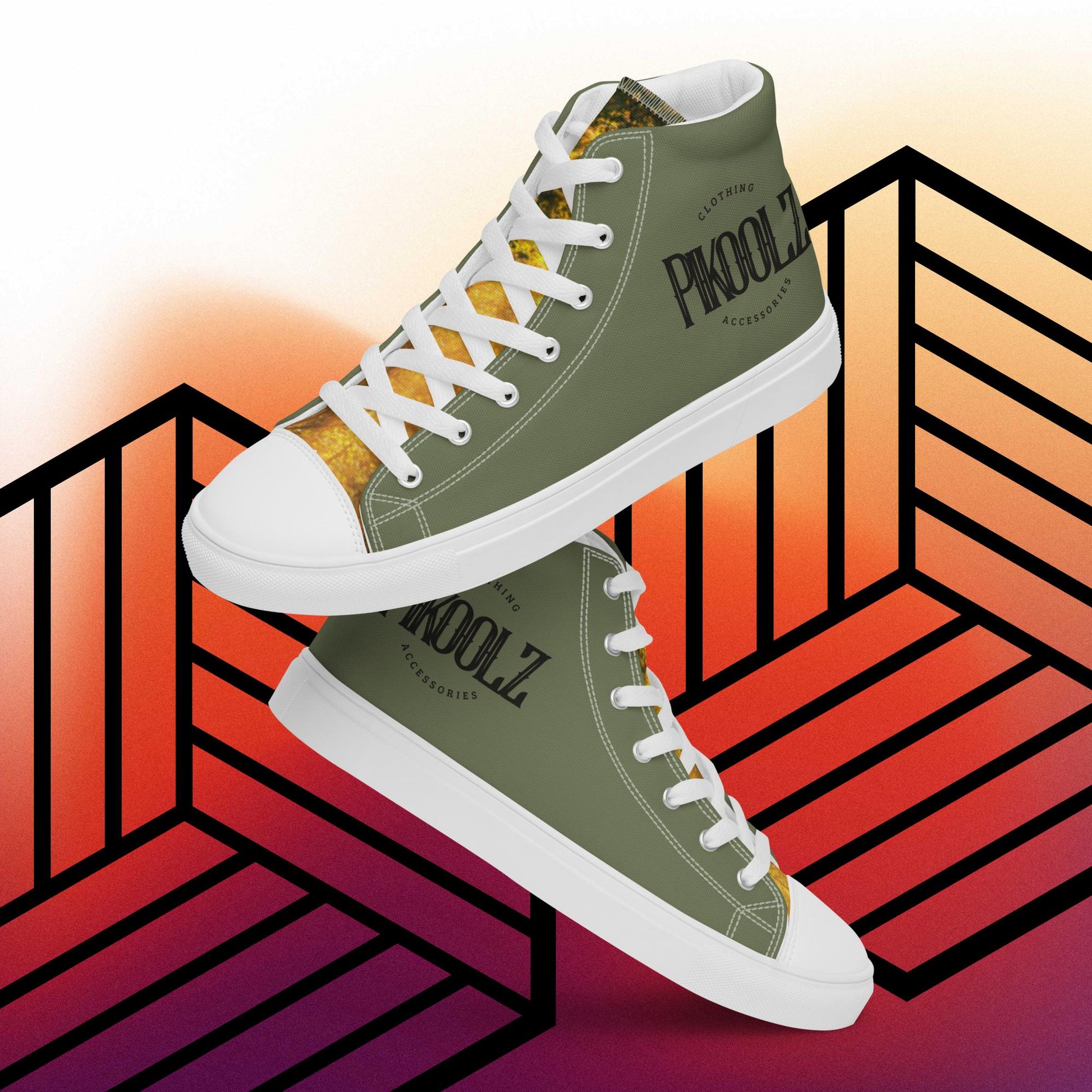 Women’s high top canvas shoes